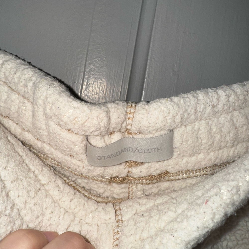 urban outfitters Cozy Cream Sherpa Joggers - Picture 3 of 7